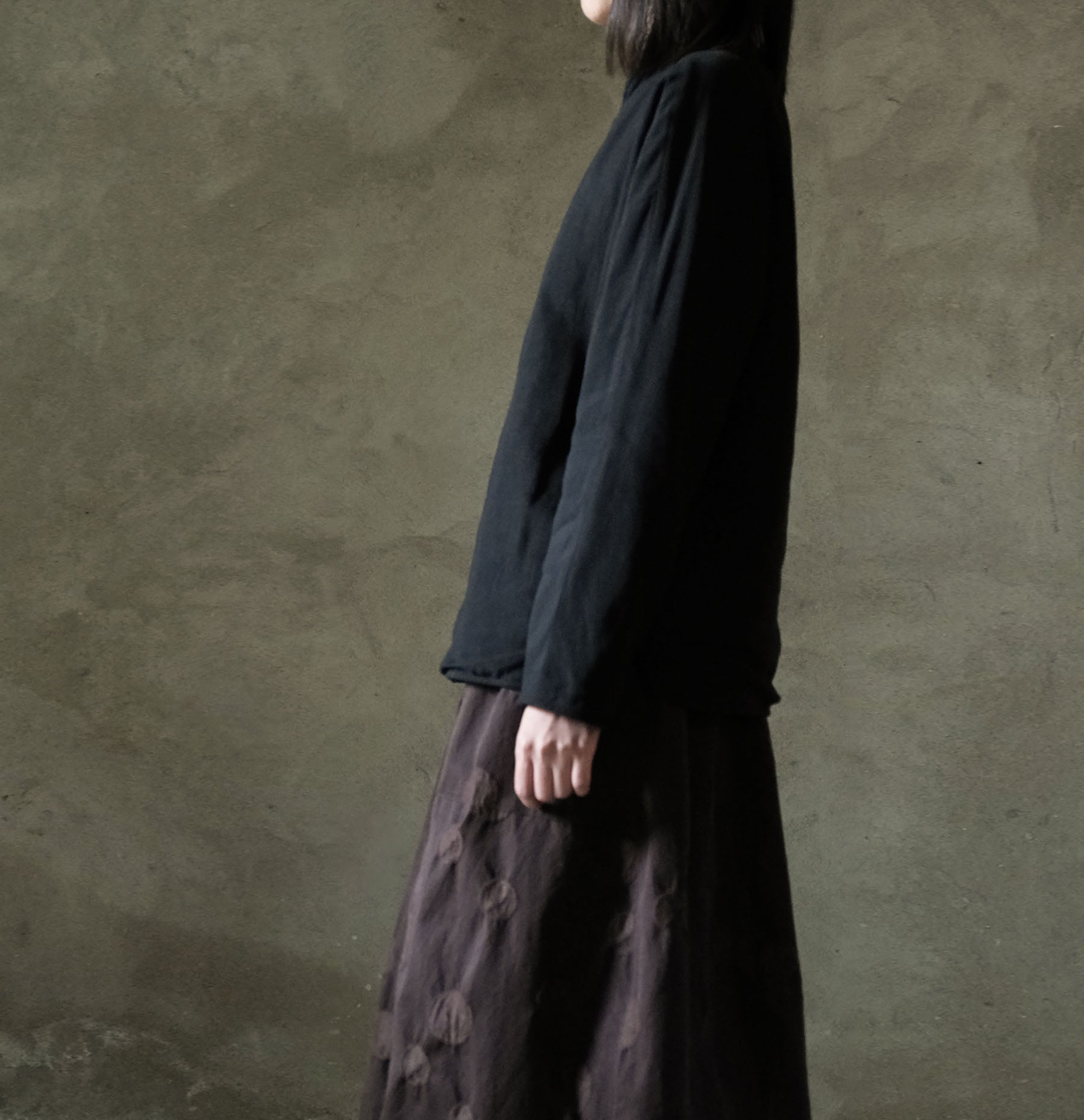 edoa Linen Rayon Blend Padding Qipao