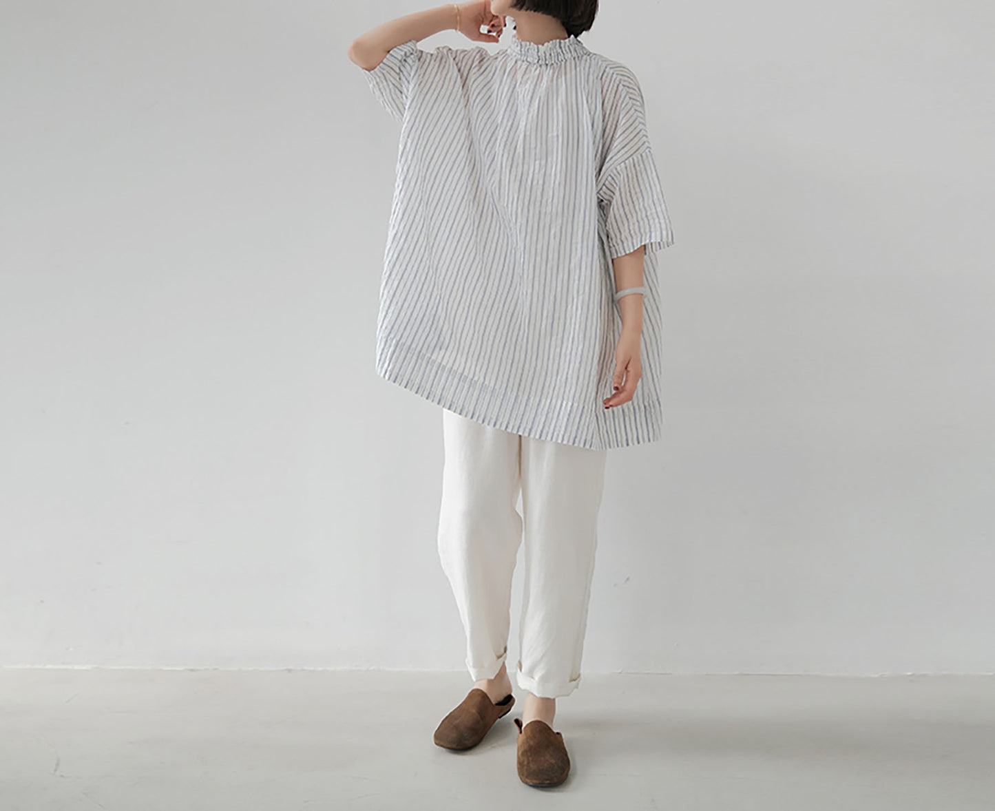 edoa Linen Tapered Pants