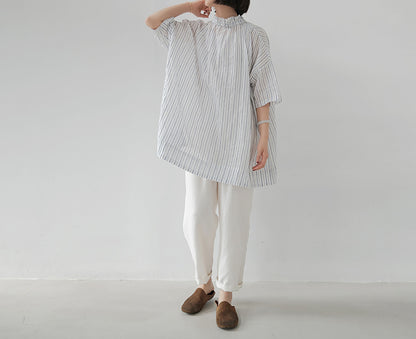 edoa Linen Tapered Pants