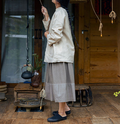 edoa Tussah Silk Tang Suit Jacket 