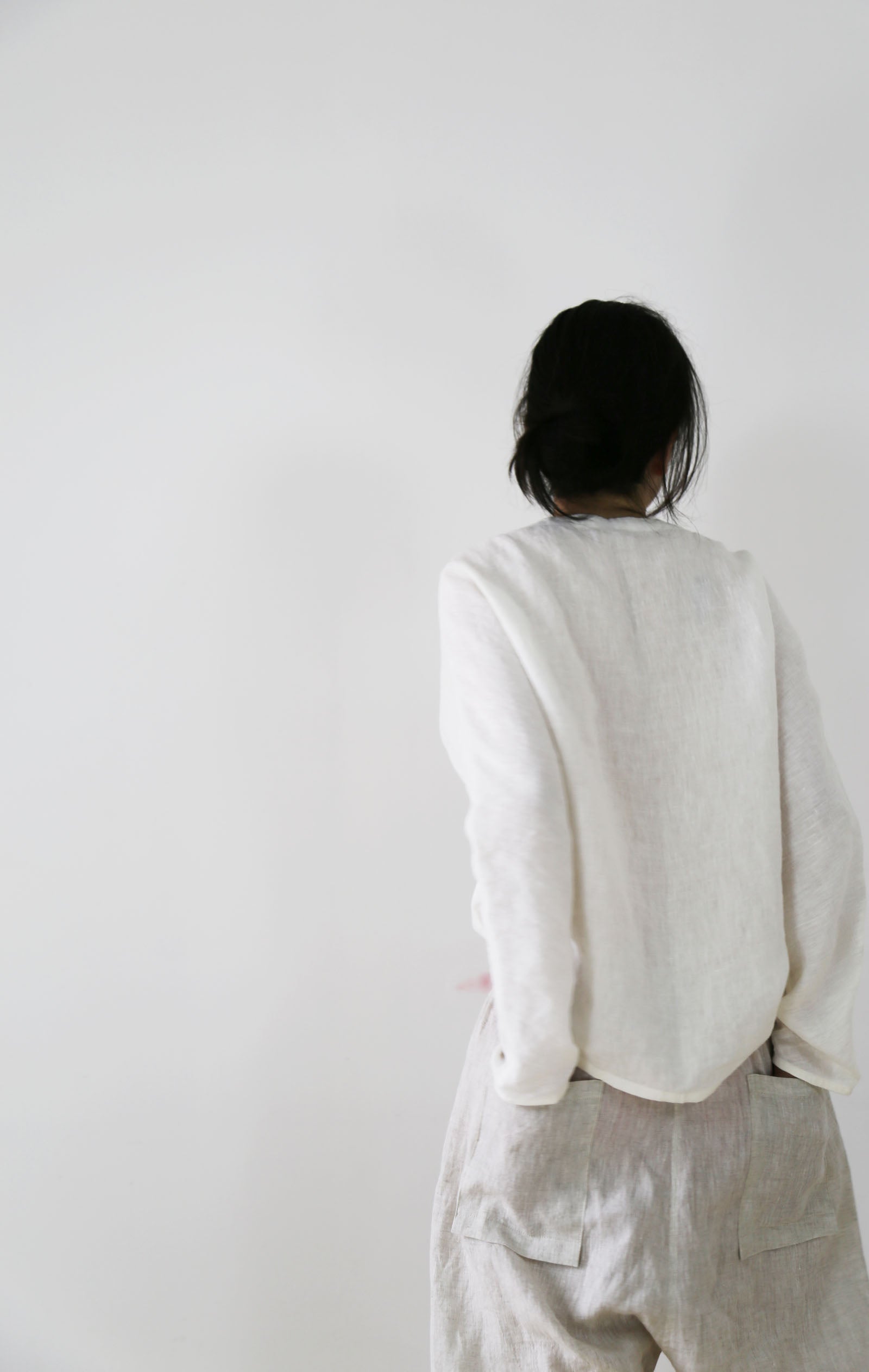 edoa Flax Linen Harem Pants