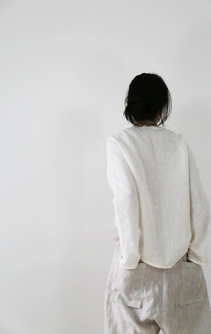 edoa Flax Linen Harem Pants