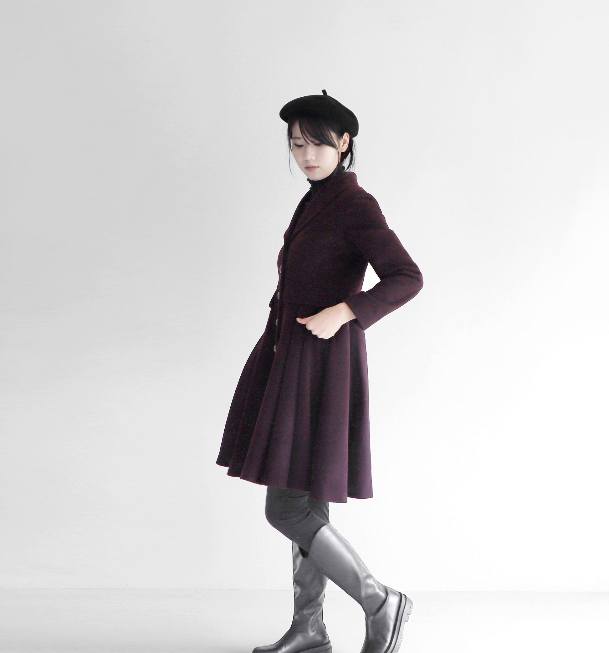 edoa wool princess coat