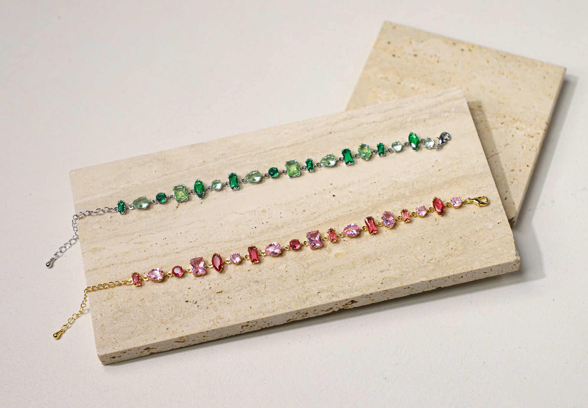 edoa multiple shape birthstone bracelet