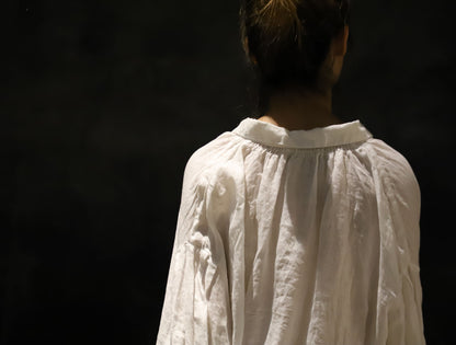 edoa Super Loose Linen Poet Shirt