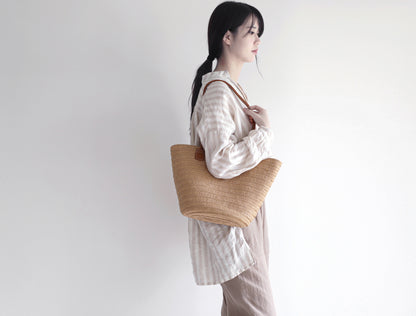 edoa linen striped blouse