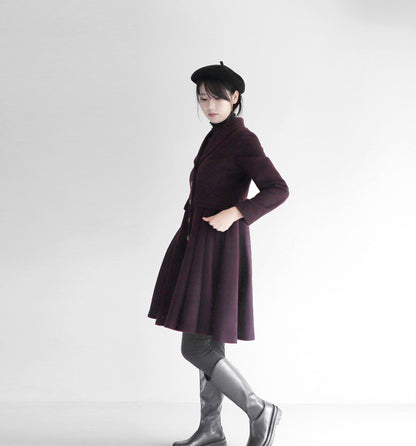 edoa wool princess coat