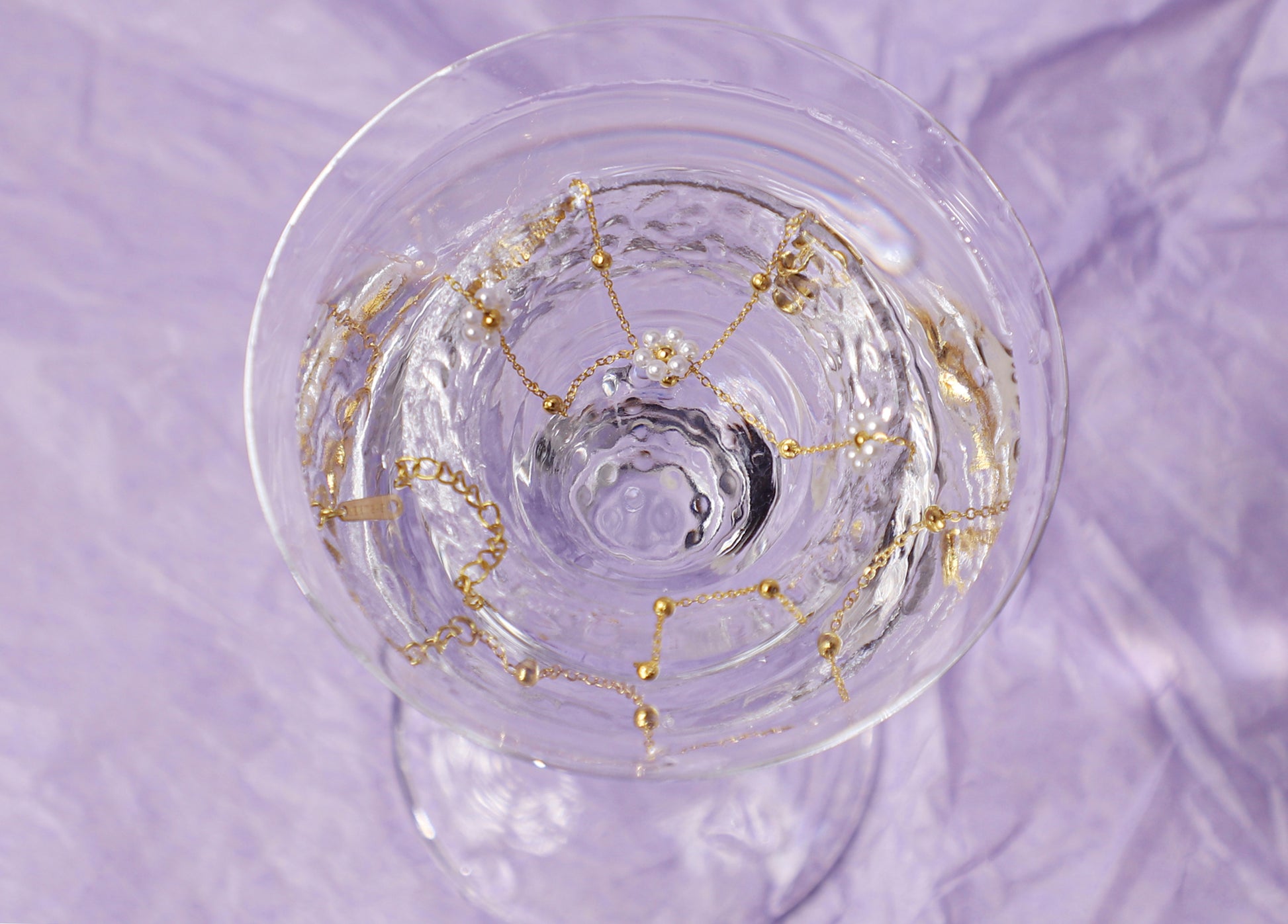 edoa Daisy Pearl Sattelite Necklace