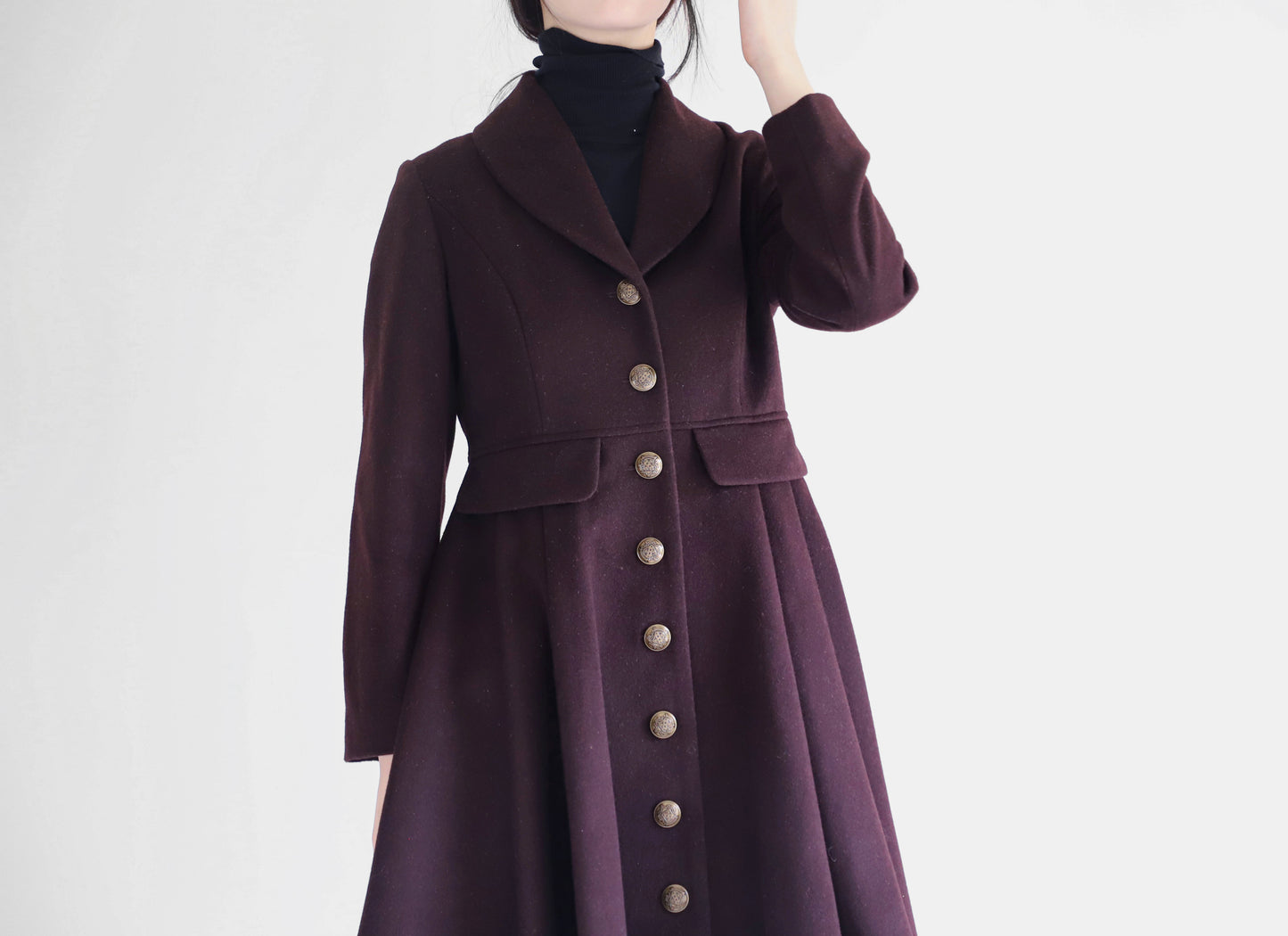 edoa wool princess coat