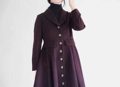 edoa wool princess coat
