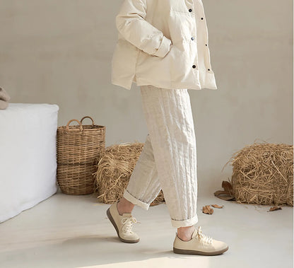 edoa Flax Linen Down Pants