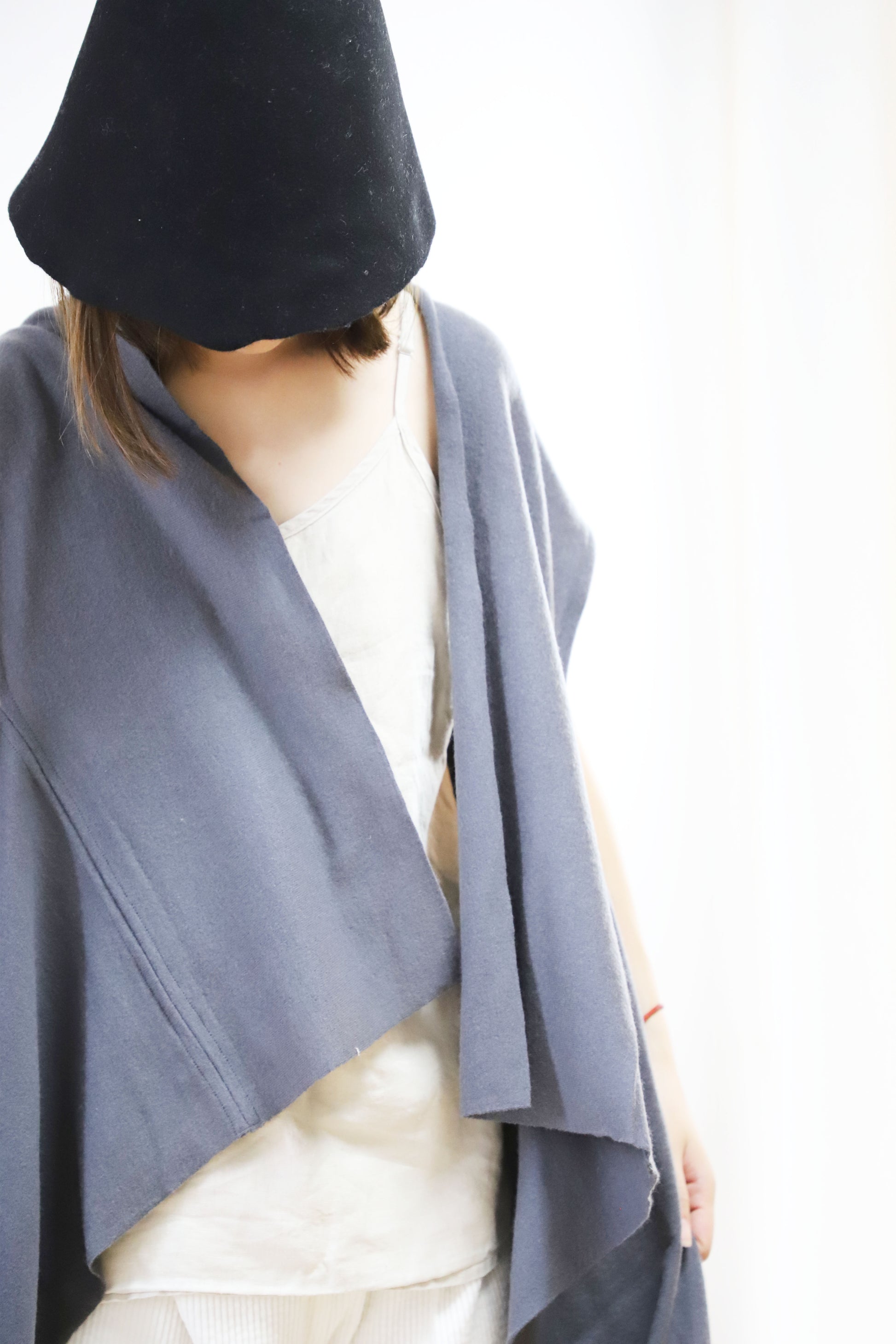 edoa Knit Wool Scarf Vest