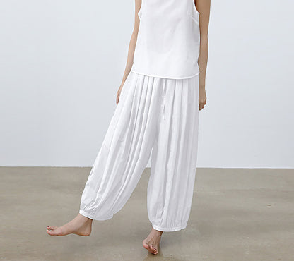 edoa Cotton Silk blend Yoga Lantern Pants