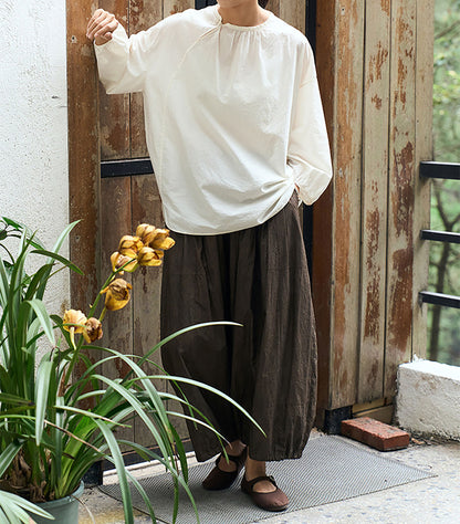 edoa High Density Japanese Cotton Poplin Pullover Shirt