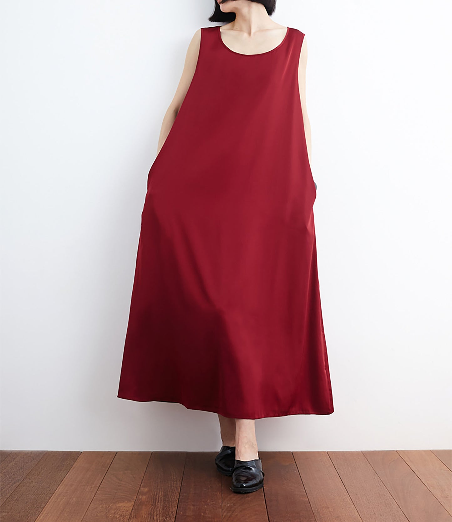 edoa Heavy Weight Mulberry Silk Sleeveless Dress