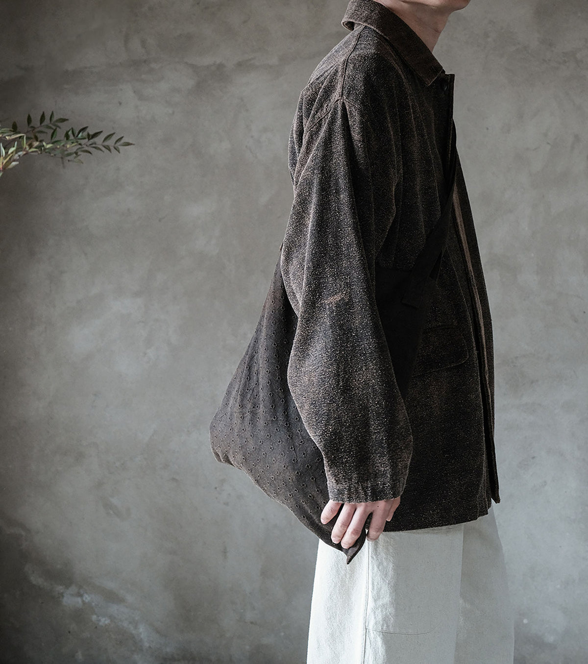 edoa Mud Tussah Silk Work Jacket