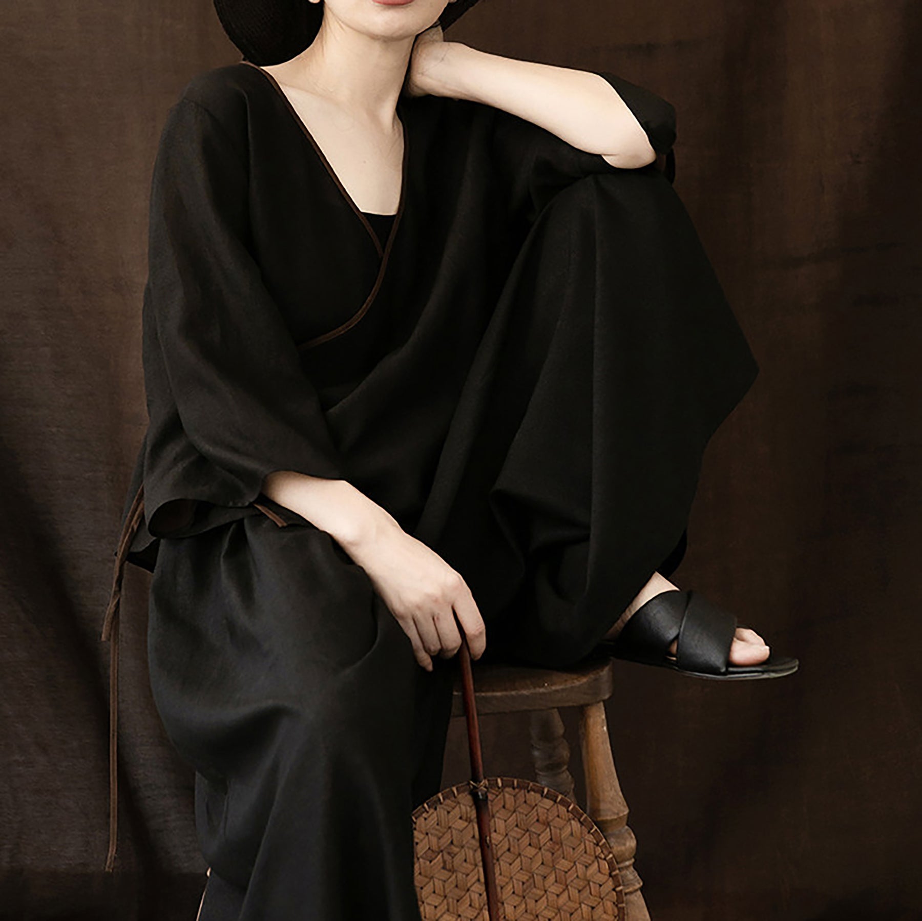 edoa Mud Silk Kimono Jacket
