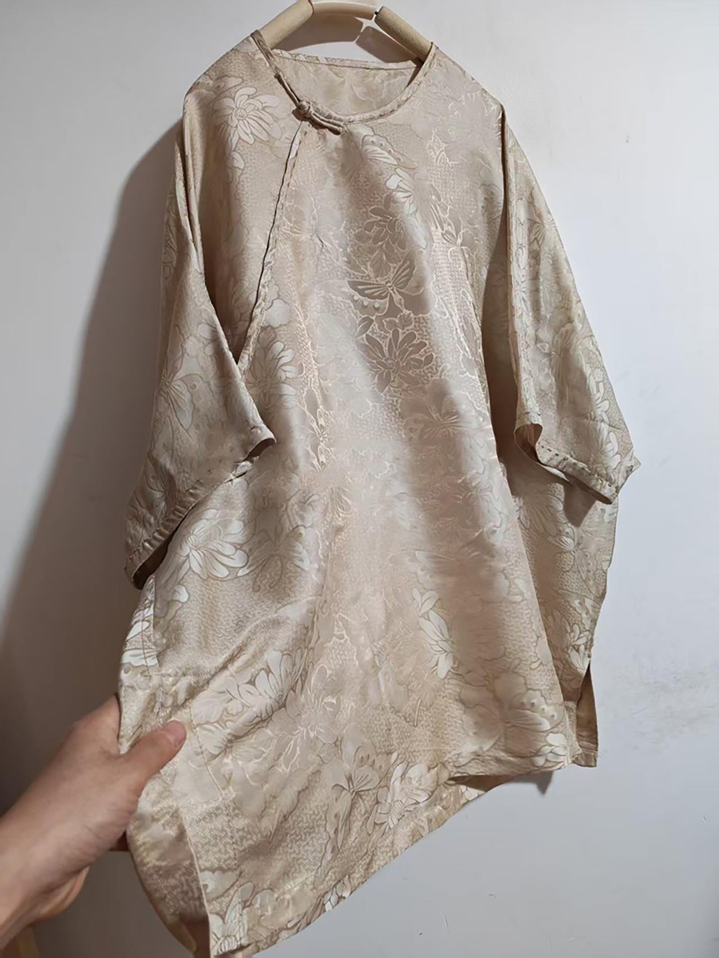 Mulberry Silk Hualuo Jacquard Chinese Style Blouse bl0145 X320