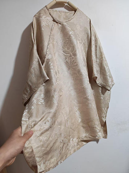 Mulberry Silk Hualuo Jacquard Chinese Style Blouse bl0145 X320