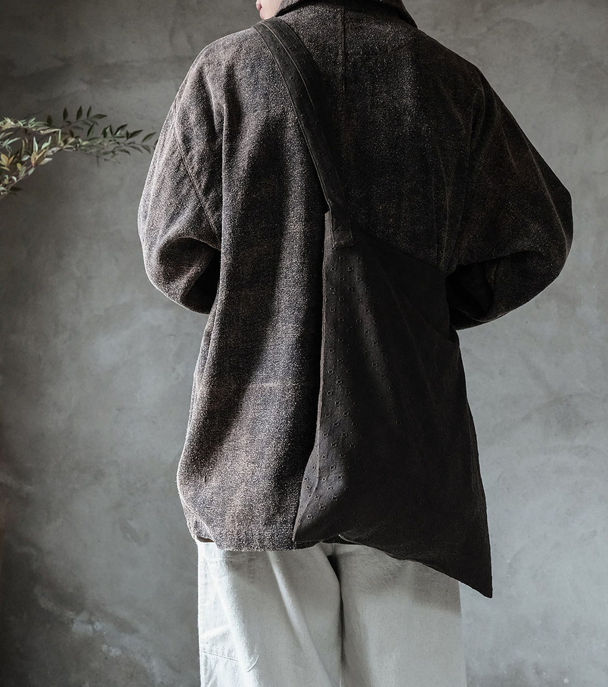 edoa Mud Tussah Silk Work Jacket
