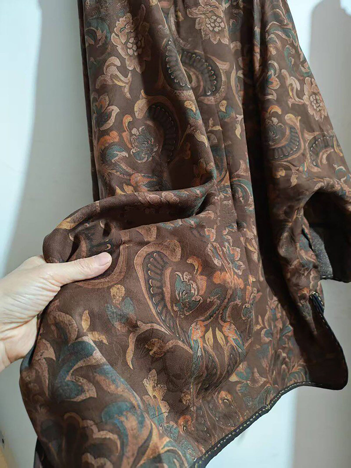 Mud Silk Lined Cheongsam Top to0337 X331