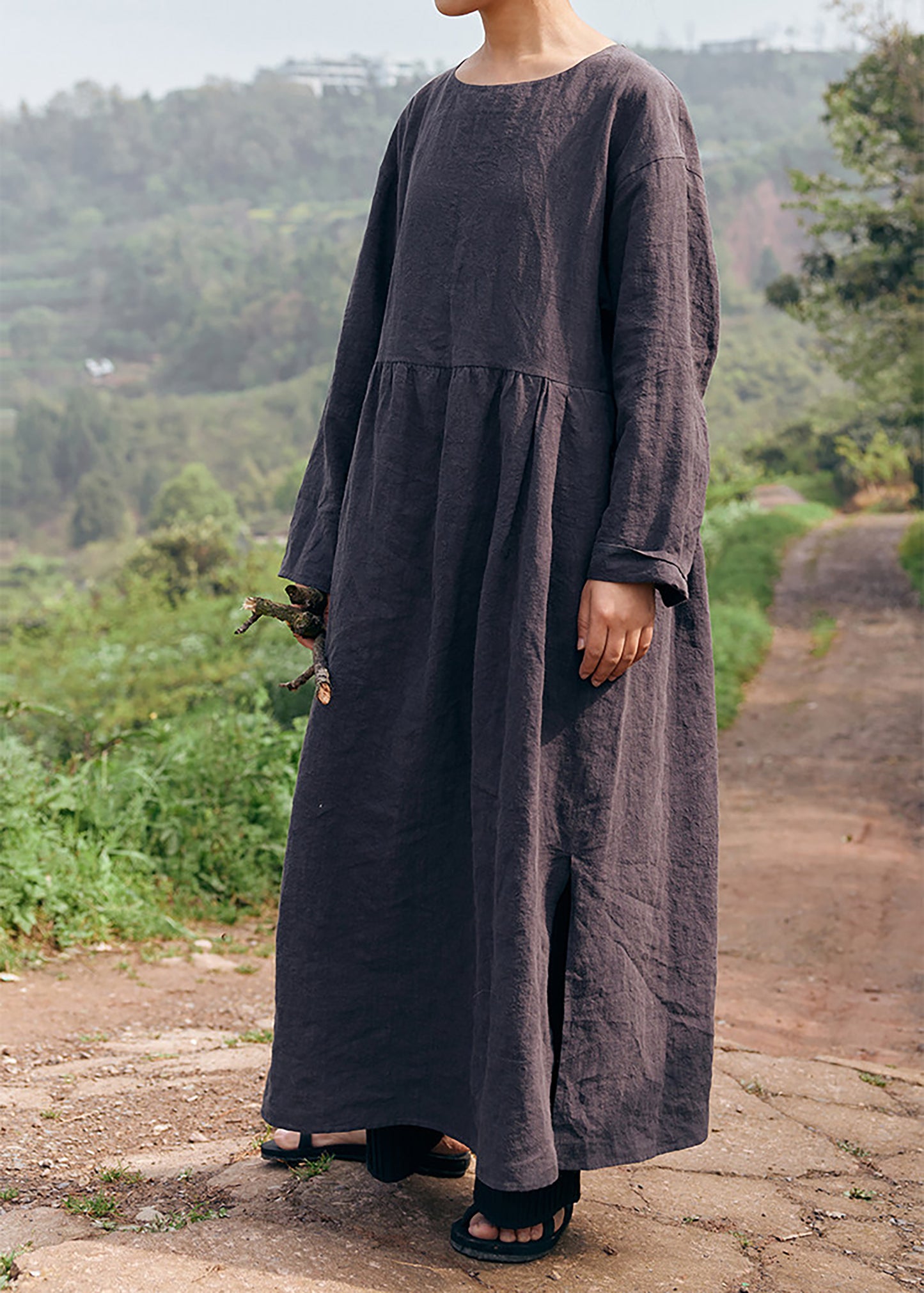 edoa Washed Linen Garden Dress