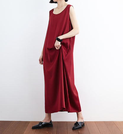 edoa Heavy Weight Mulberry Silk Sleeveless Dress