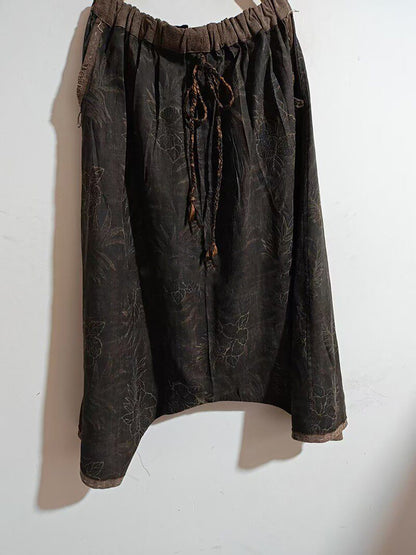 Mud Noil Silk Jacquard Harem Pants pa0170 X317