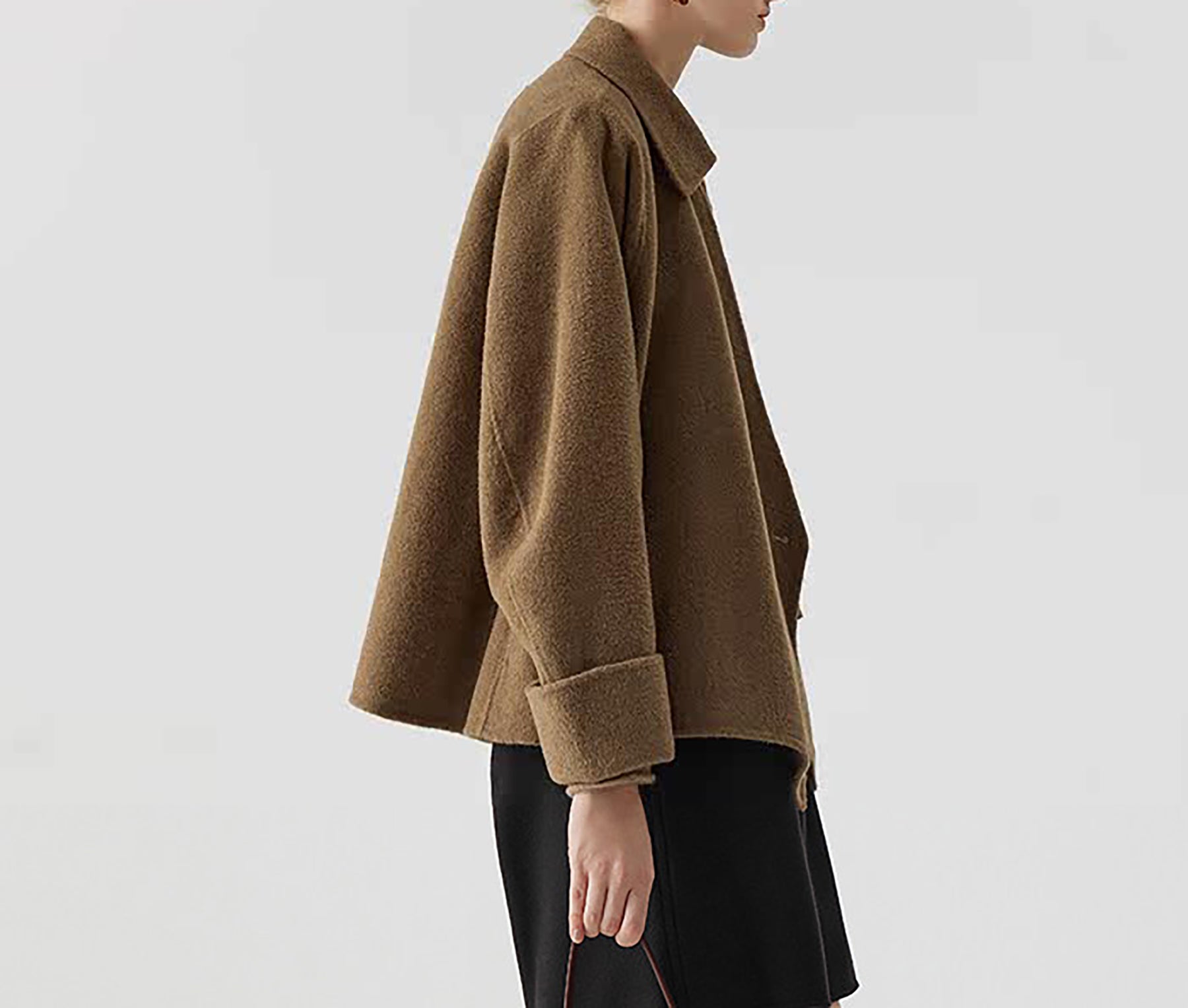 EDOA Short Double-faced Wool Jacket