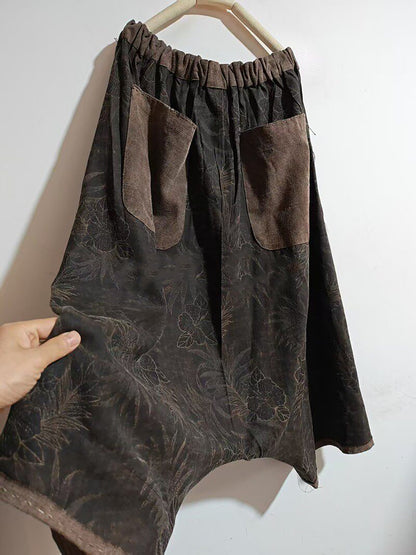 Mud Noil Silk Jacquard Harem Pants pa0170 X317