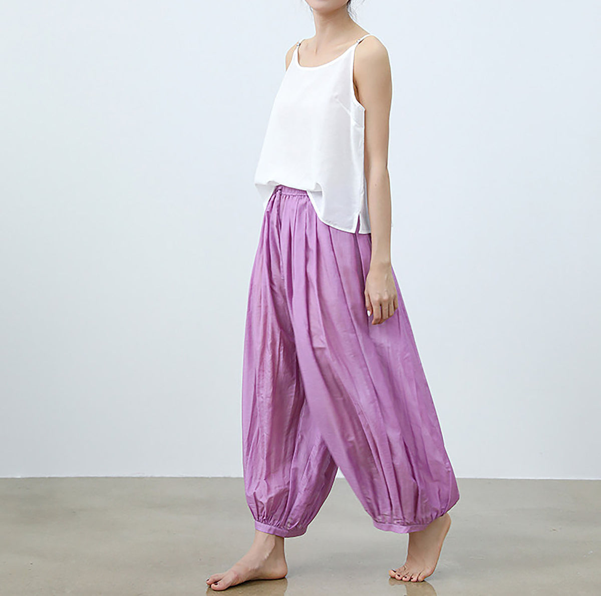 edoa Cotton Silk blend Yoga Lantern Pants