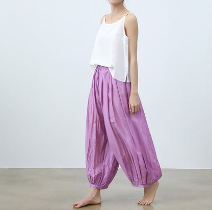 edoa Cotton Silk blend Yoga Lantern Pants