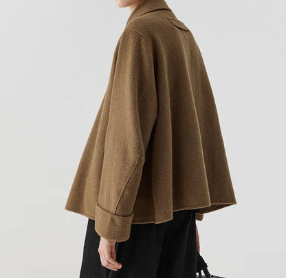 EDOA Short Double-faced Wool Jacket