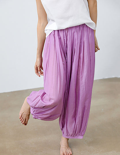 edoa Cotton Silk blend Yoga Lantern Pants