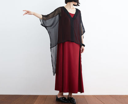 edoa Heavy Weight Mulberry Silk Sleeveless Dress