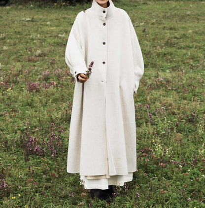 edoa Premium Double Faced Alpaca Oversized Coat