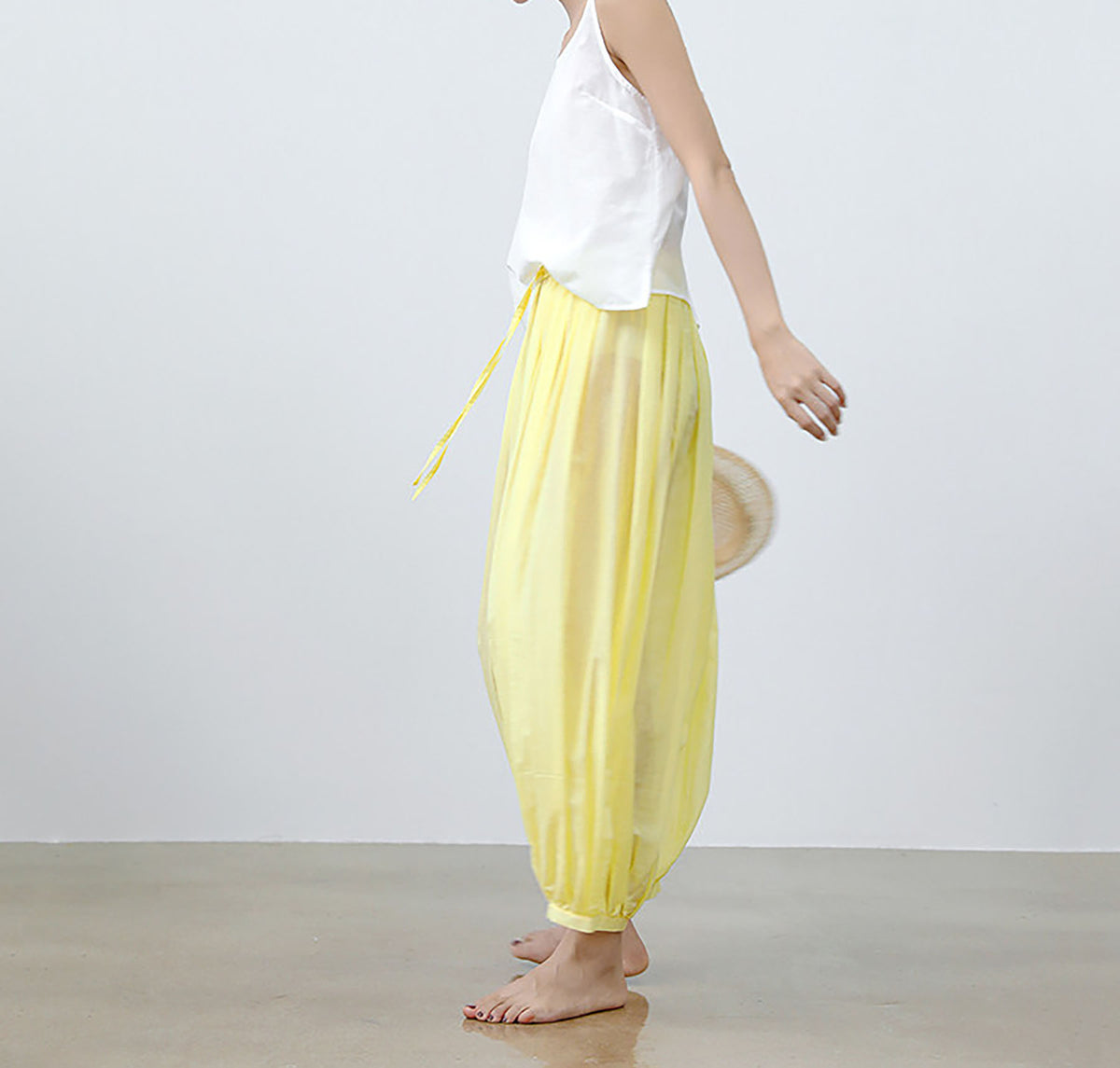 edoa Cotton Silk blend Yoga Lantern Pants