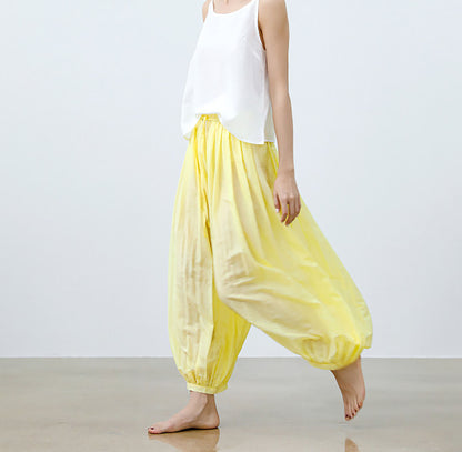 edoa Cotton Silk blend Yoga Lantern Pants