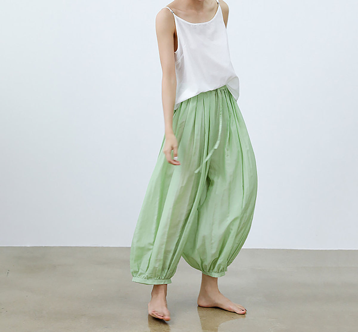 edoa Cotton Silk blend Yoga Lantern Pants