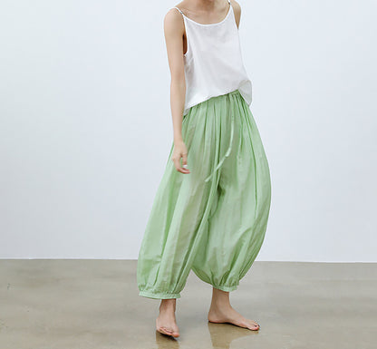 edoa Cotton Silk blend Yoga Lantern Pants