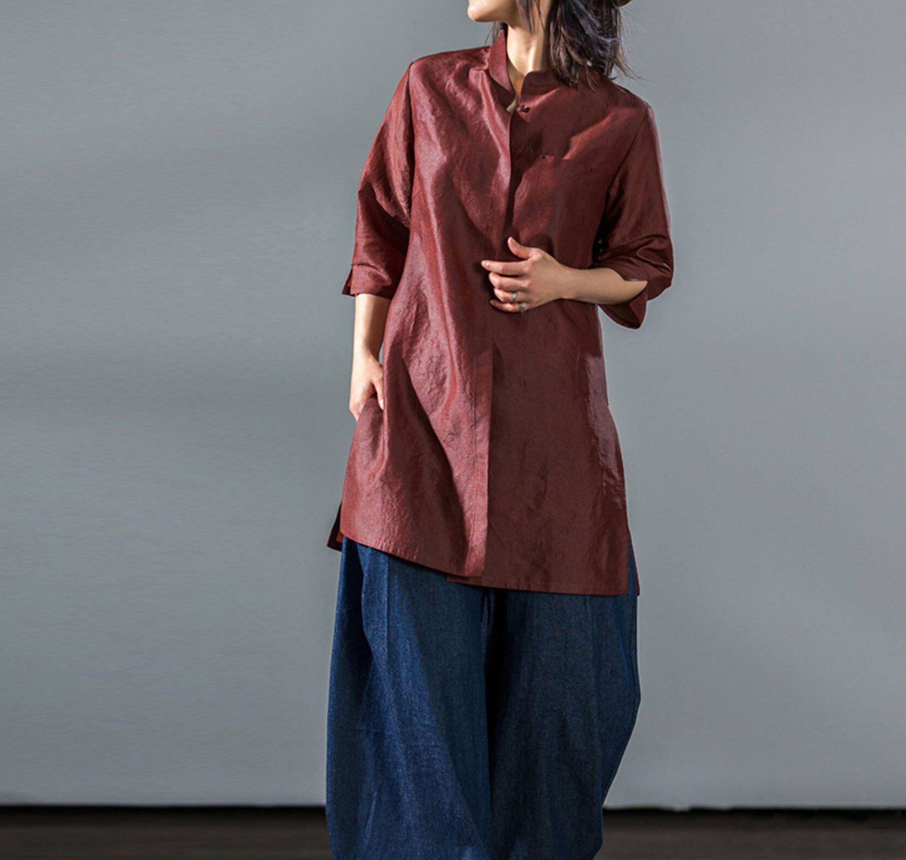 edoa Mud Silk Button-down Shirt