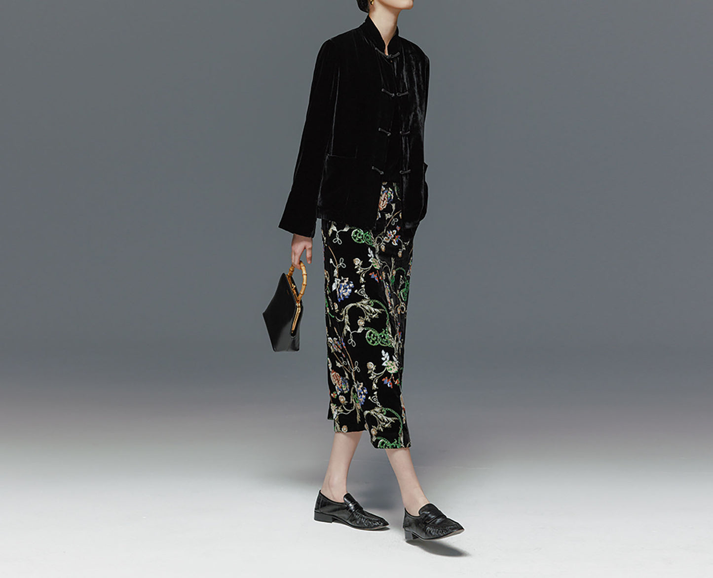 edoa Silk Velvet Lined Spring Jacket 