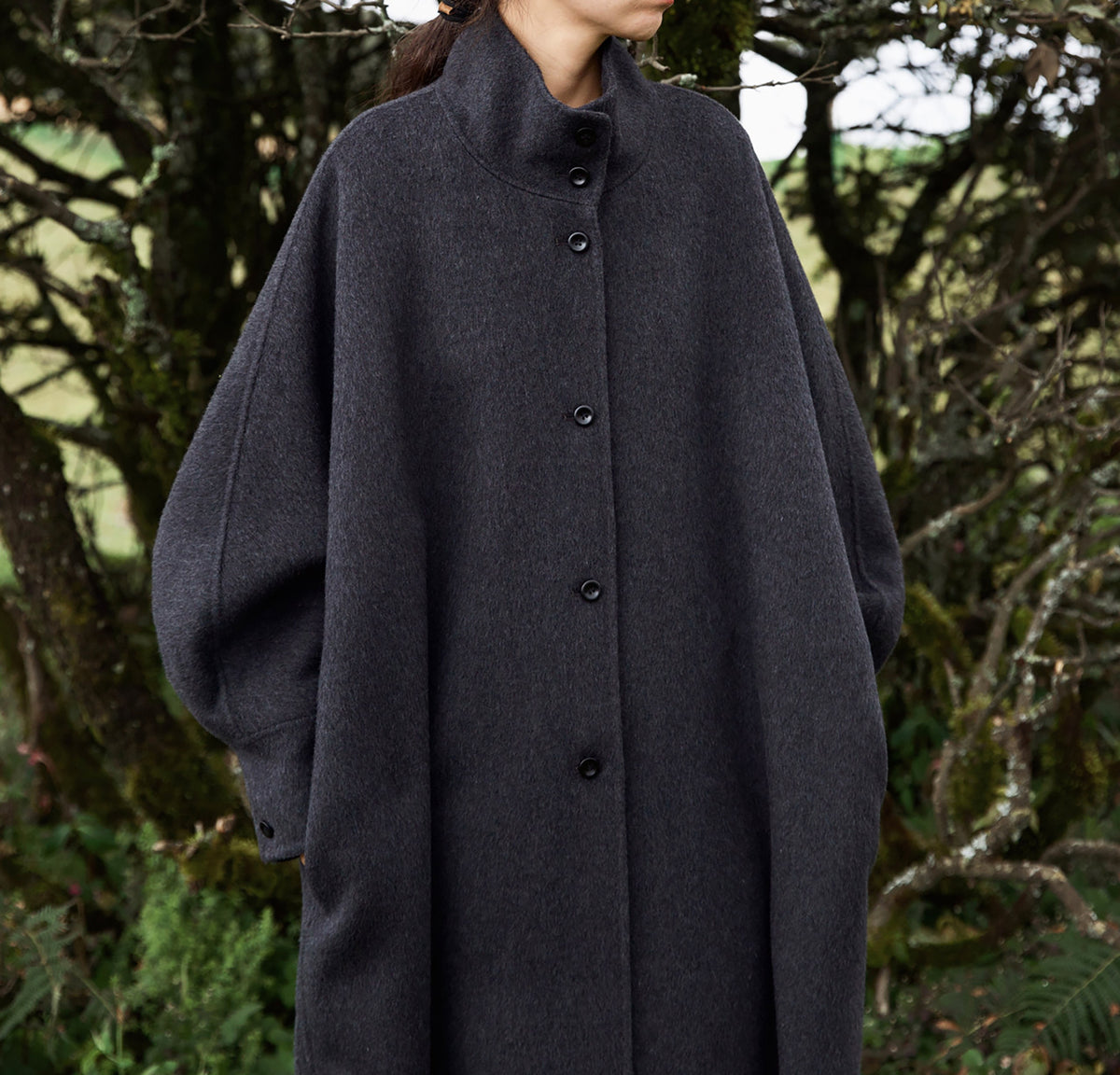 edoa Premium Double Faced Alpaca Oversized Coat