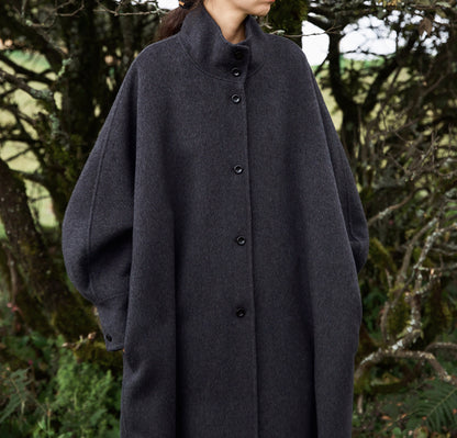 edoa Premium Double Faced Alpaca Oversized Coat