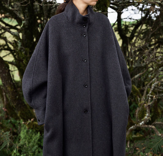 edoa Premium Double Faced Alpaca Oversized Coat