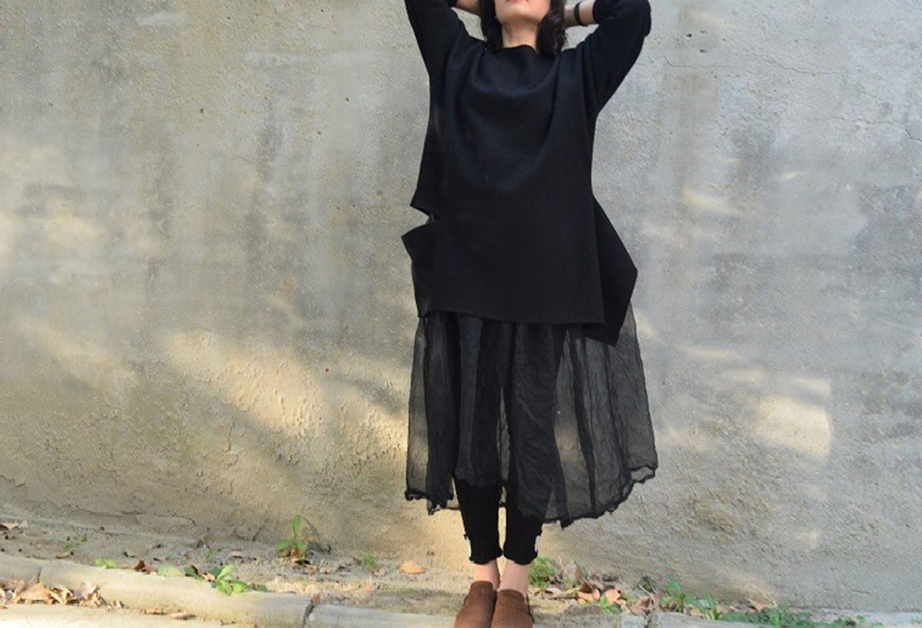 edoa Wool Cut-out Tunic