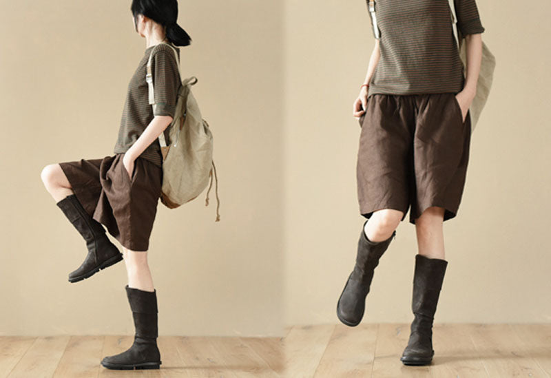 edoa Linen Skirt Shorts