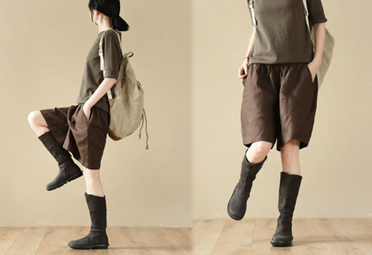 edoa Linen Skirt Shorts