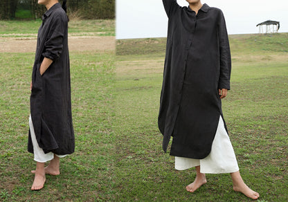 edoa Linen Shirt Dress