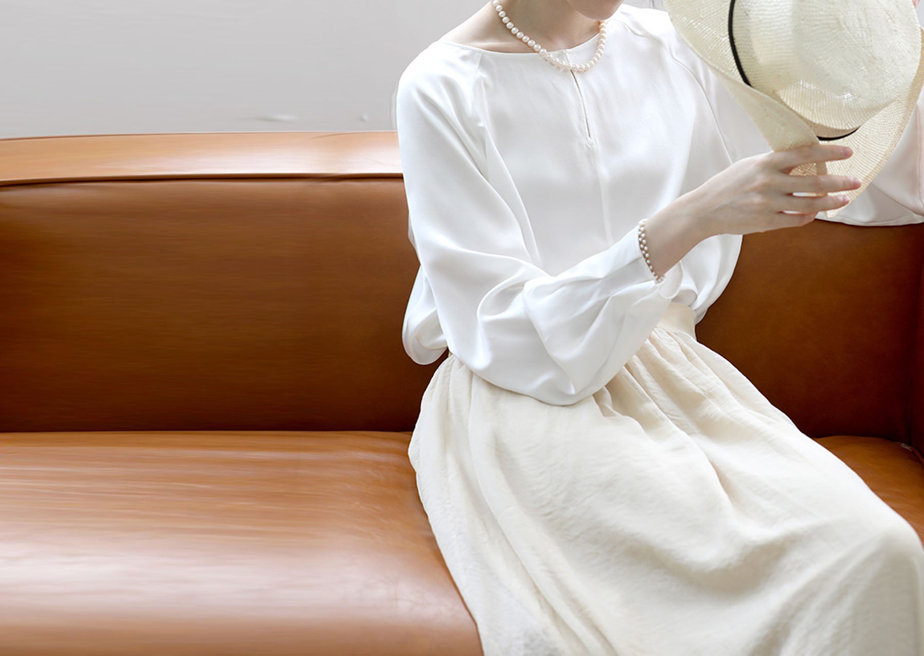 edoa Silk Charmeuse Tee 